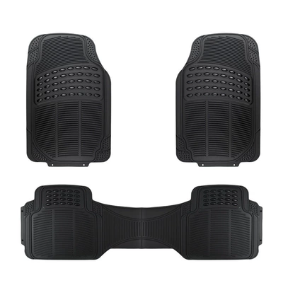 Universal Foot Pad thickened PVC, universal waterproof, suitable for - black-3-piece-set