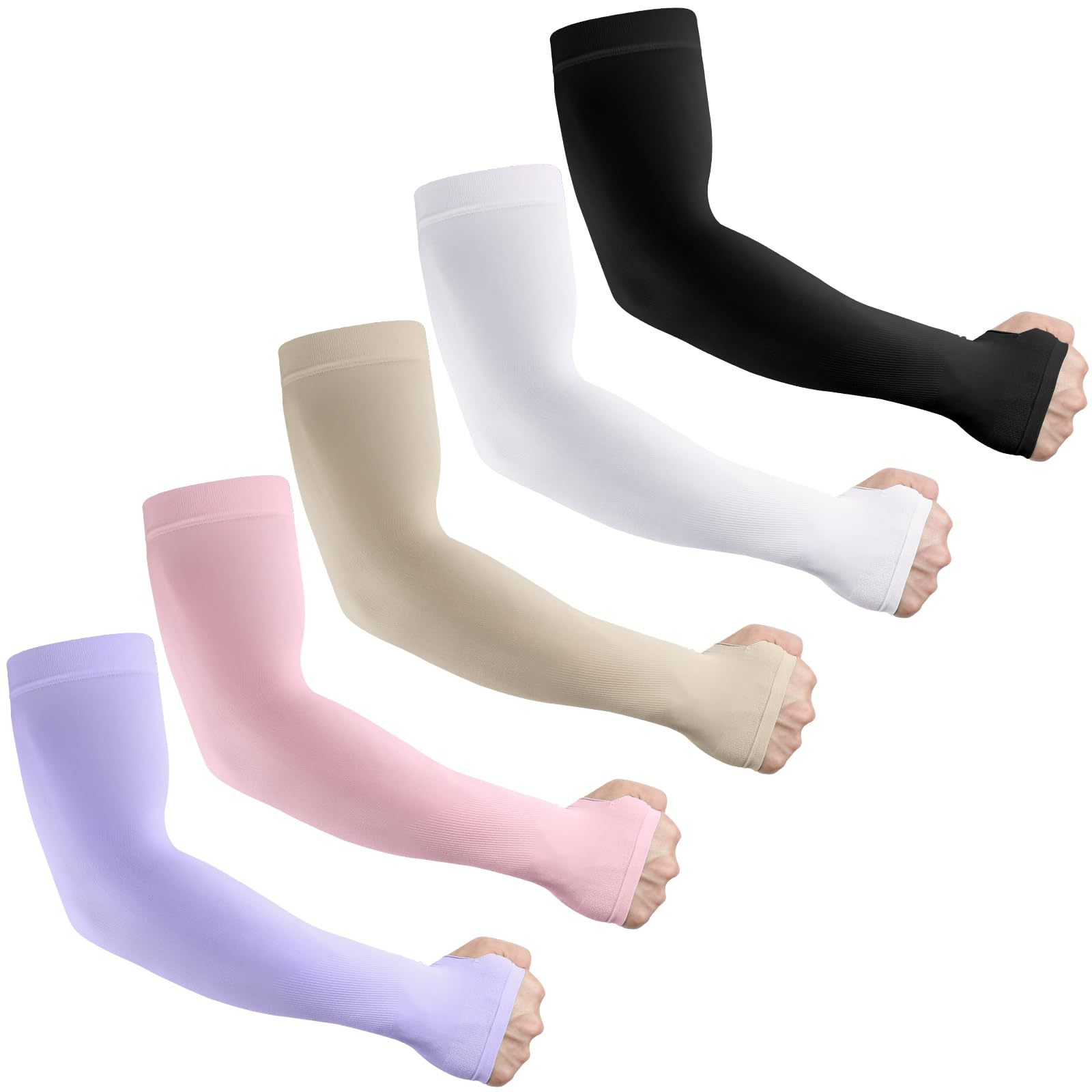 LUOLIILVOE Men's/Women's Arm Sleeves, providing UV protection, cooling and compression functions | UP