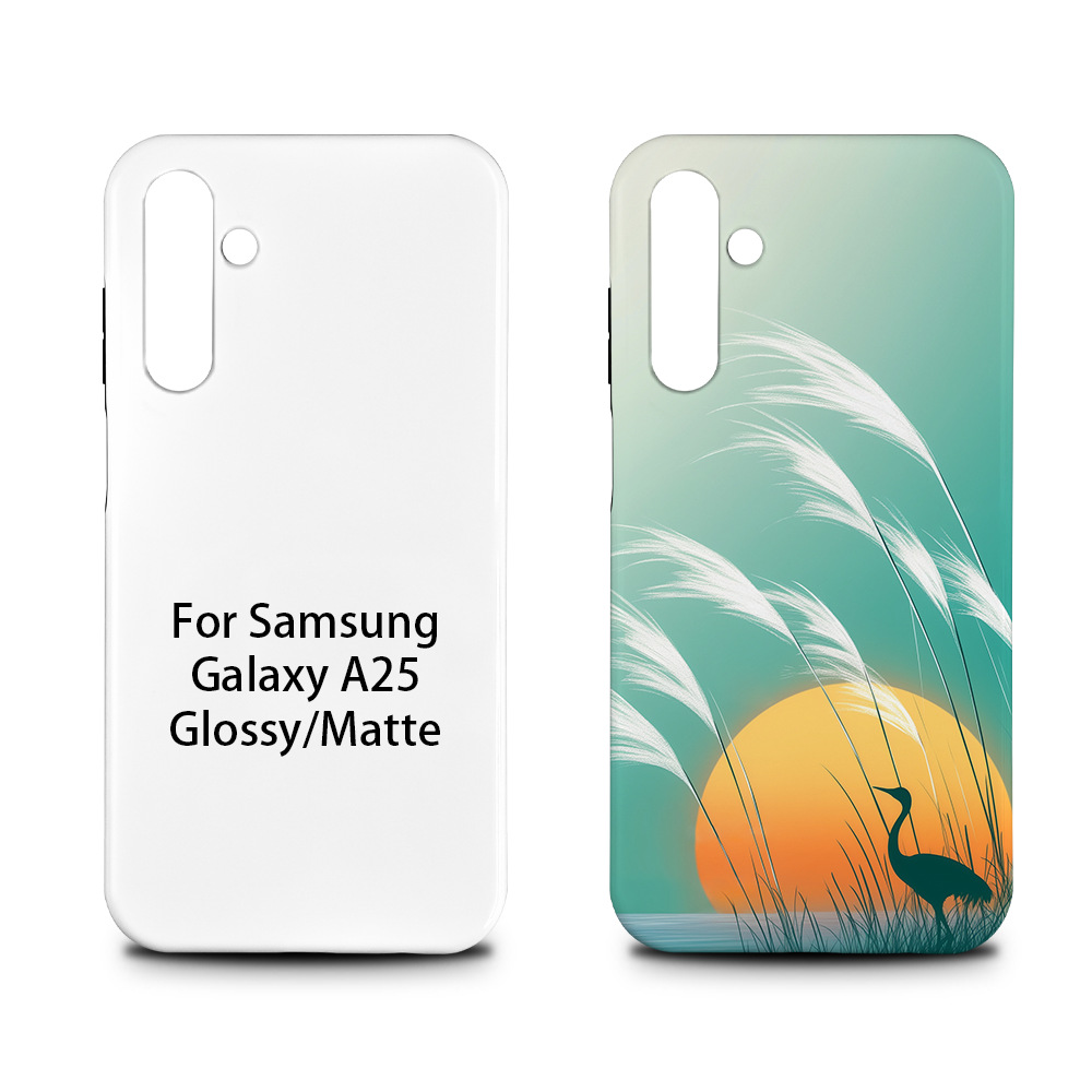 Aplicable a la serie Samsung Galaxy A recubrimiento de película de sublimación térmica 2 en 1 material de caso de teléfono celular al por mayor