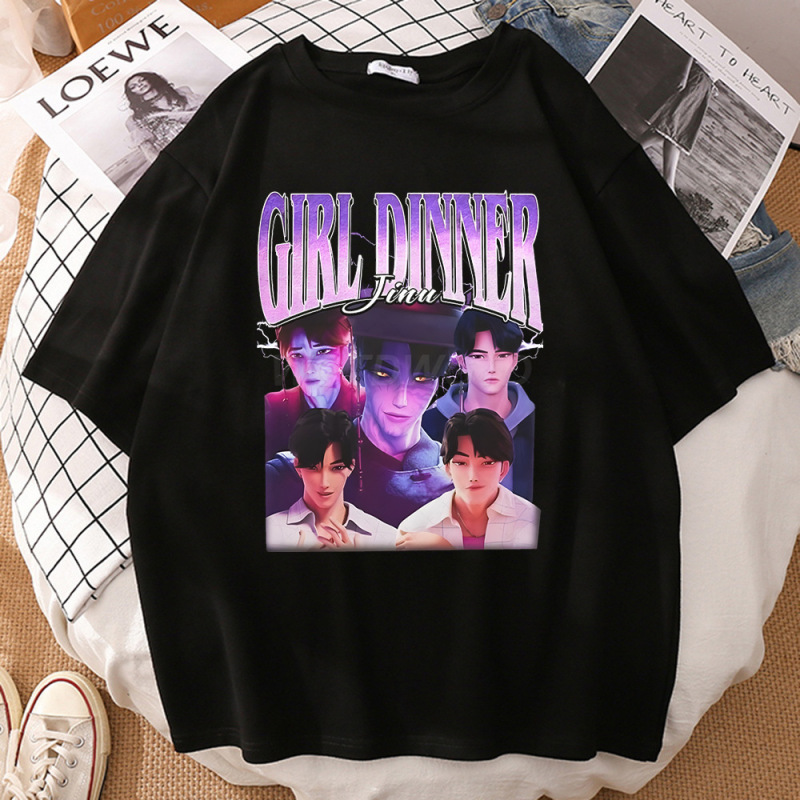 狩魔女グループ周辺プリントラウンドネック半袖外国貿易夏カジュアルスポーツトップスルーズTシャツヨーロッパとアメリカのトレンド|undefined