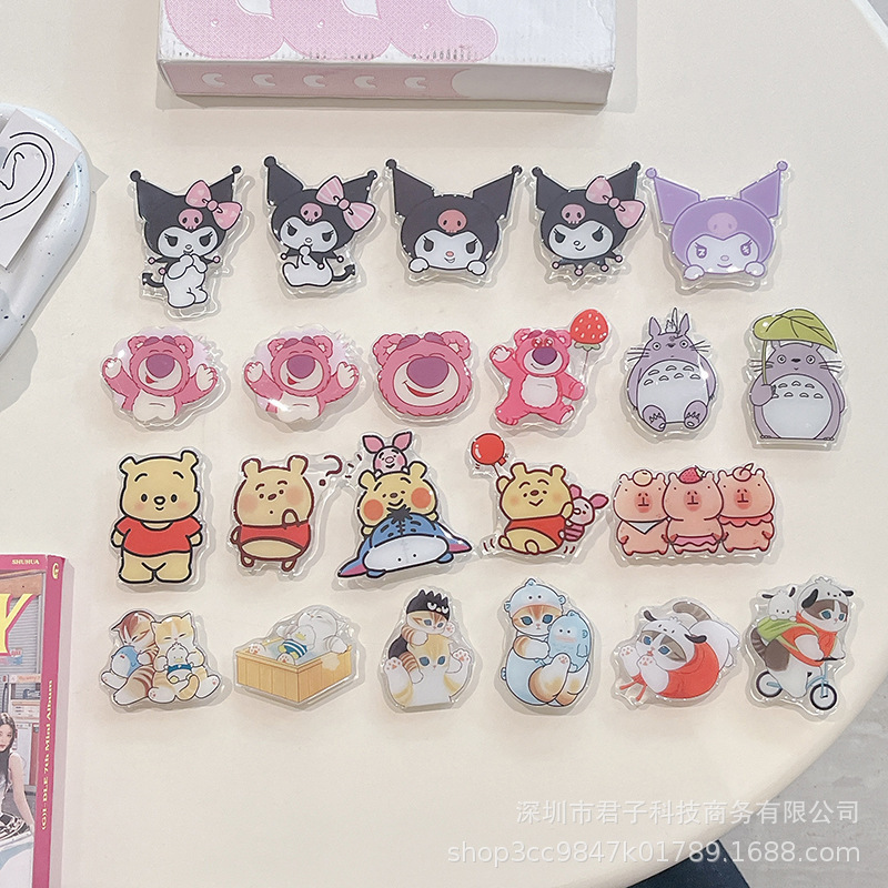 Cartoon Cute for iPhone Telescopic Removable Magnetic Bracket Magnetic magsafe Bracket Base Folding