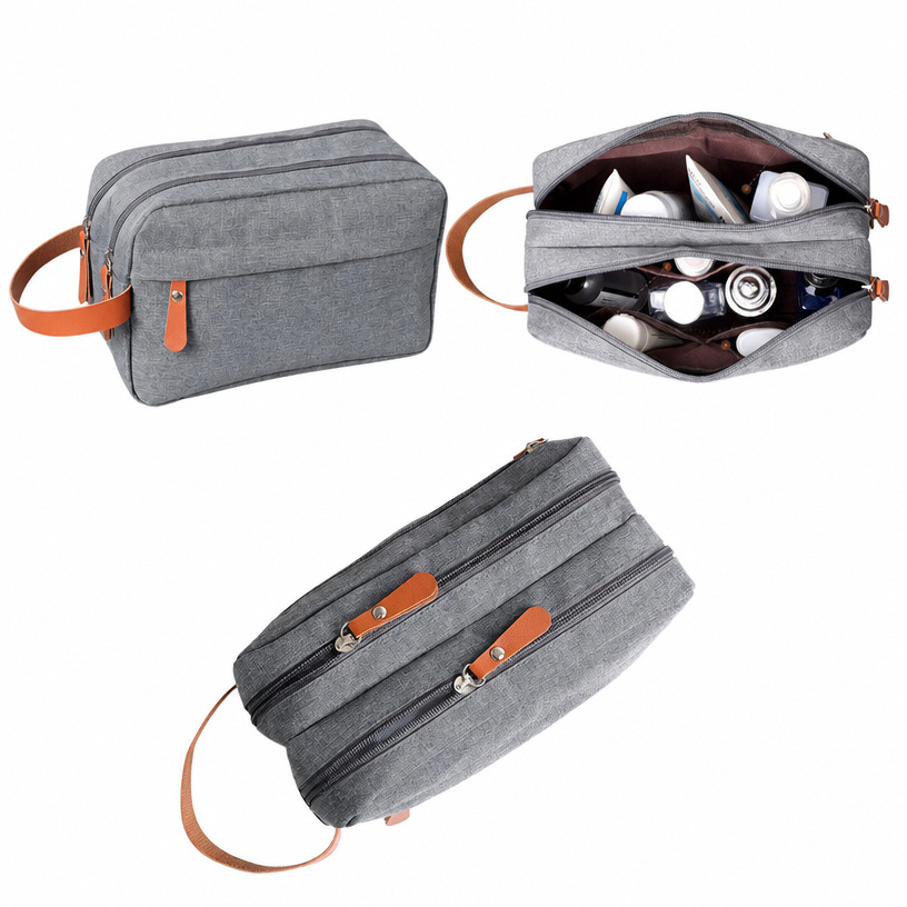 Cationic second-generation men's toiletry bag, large capacity travel storage bag, Oxford cloth compartmentalized cosmetic storage bag