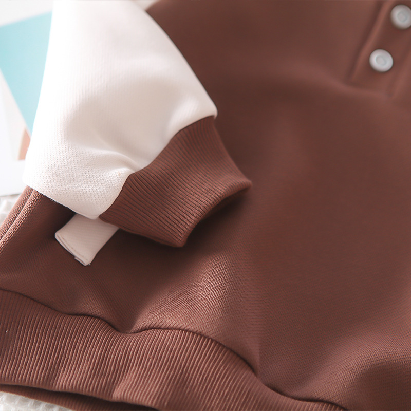 Jungen 2023 Neue Frühling und Herbst Sport Baseball Kragen Splice Zwei Stück Set Baby Fasionable Cildren's_voghion.com