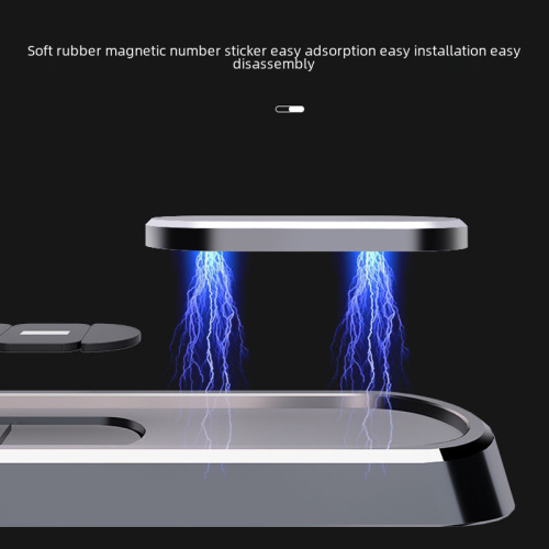 Temporary parking sign car number plate moving plate car hidden metal mobile phone call plate gift logo