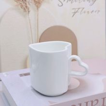 外贸创意心形情侣马克杯咖啡陶瓷杯可logo母亲节父亲节广告礼品杯