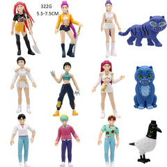 跨境新品4寸猎魔女团老虎手办明星 周边游戏公仔玩偶模型桌面摆件
