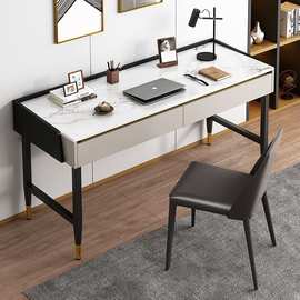 电脑桌台式简约家用轻奢伸缩书桌女生卧室化妆桌子简易办公写字桌
