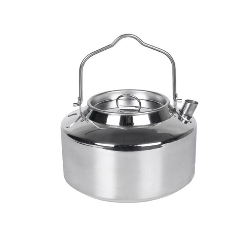 Outdoor camping coffee pot, mountaineering and fishing, self-driving tour kettle, camping car picnic, stainless steel portable teapot