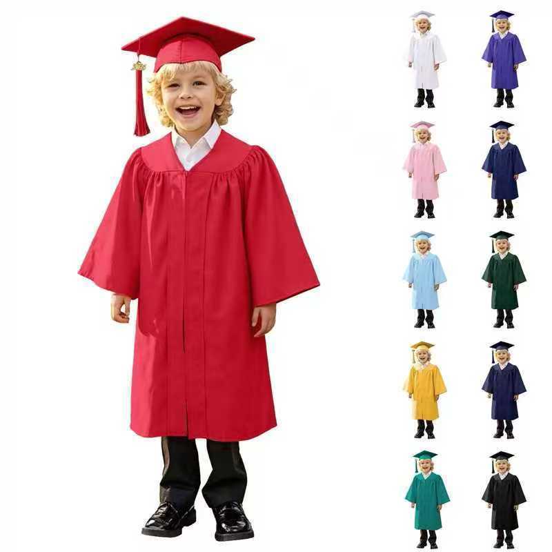 2026 Children's Doctor's Gown Kindergarten Set Kids' Doctor's Gown Performance Outfit Graduation Photo Attire
