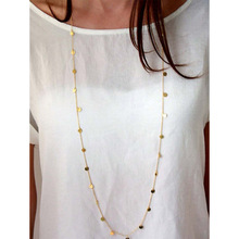 K 80255 Bohemian long disc necklace �������ǳ��������羳