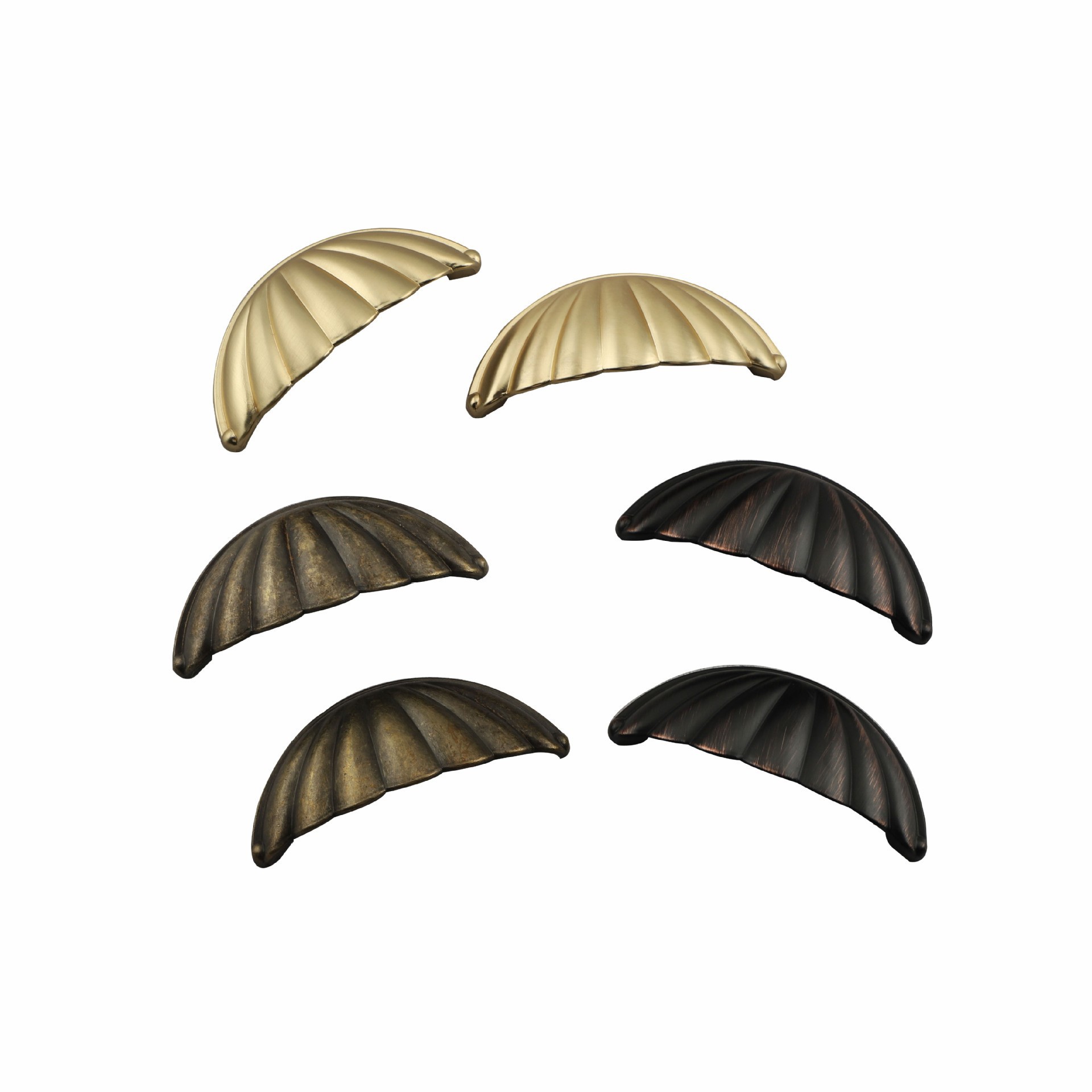 Nuevo estilo chino Shell tres colores gabinete puerta armario manija antiguo pecho de cajones Ming y Qing manejar chino Retro