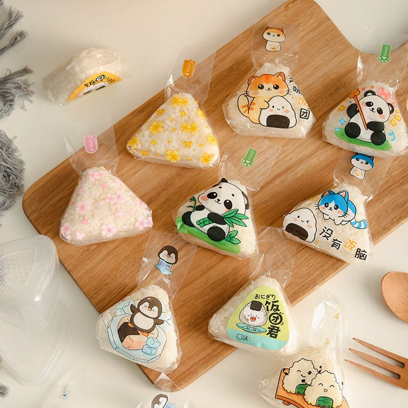Японский треугольный рисовый шарик упаковочный пакет бумага специальная форма для морских водорослей суши упаковочная сумка пищевая микроволновая печь нагревается