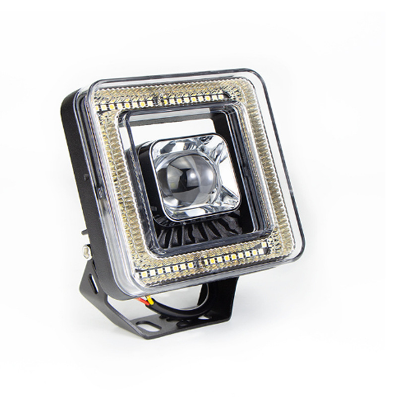 4.5 pulgada lámpara flotante inundación LED cuadrada lámpara de trabajo ingeniería de automóviles de modificación de luz alta y baja auxiliar faro