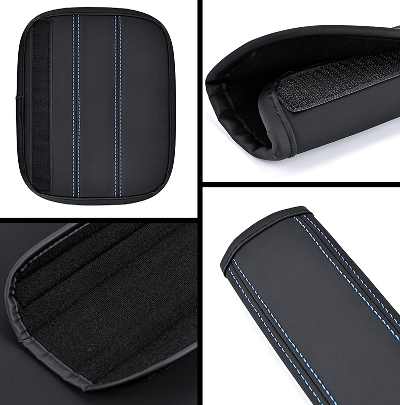 X701 Amazon TEMU Explosions Cross-border Leather Embossed Car Seat Belt Shoulder Cover Protective Cover Safety Belt Cover