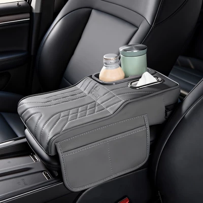 holder, cup holder, car central elbow – Armrest box pad - colorful-cuphigh-end-gray