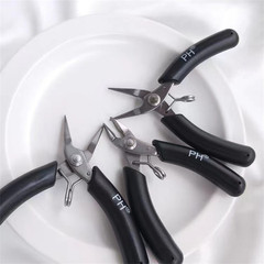 Stainless steel pliers, handmade wire wrapping bead jewelry tools, stainless steel pointed flat mouth pliers, round mouth pliers, wire cutting pliers