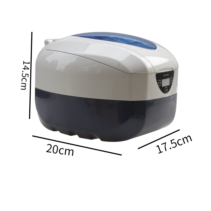 Herramientas orales de limpieza dental VGT-1000 máquina de limpieza de dentaduras postizas ultrasónicas con pantalla digital, herramientas de limpieza de dentaduras postizas, etc.