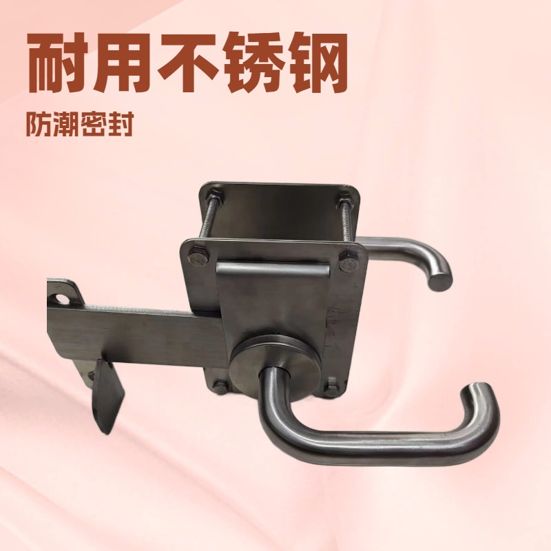不锈钢猪舍门锁防撞锁机械配件猪舍专用门锁猪舍挂锁304不锈钢