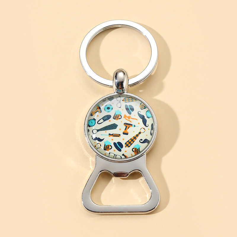 28g Weight Keychain Classification 1 Piece Quantity Daily Occasion Alloy Material Father'S Day Festival Letter Pattern Men's Gender Can Openers Design Novelty Style Novelty Letter Alloy Can Openers Father'S Day Men's Keychain 1