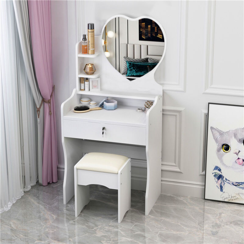 Tocador Mesa 918 dormitorio pequeño apartamento de almacenamiento mesa de maquillaje con luces Comercio exterior transfronterizo