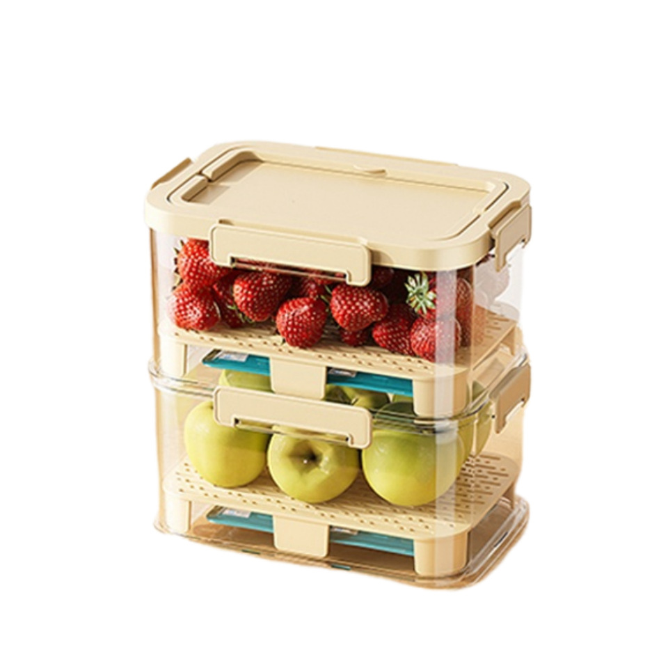 Caja de preservación portátil portátil al aire libre picnic cesta de mano caja de bento camping primavera caja de preservación de frutas portátil