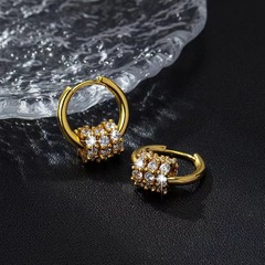 ファッションは優雅な大衆がジルコンをはめ込んで金色の高級感をデザインしています。