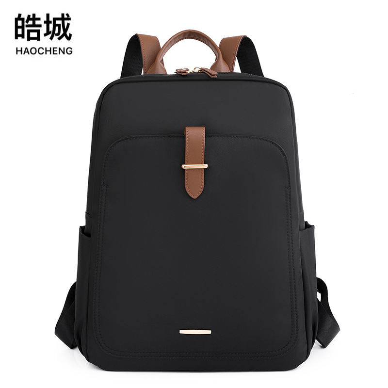 2022 nueva mochila de nailon casual para mujer, mochila para computadora de viaje de negocios simple y versátil, mochila escolar para estudiantes de secundaria