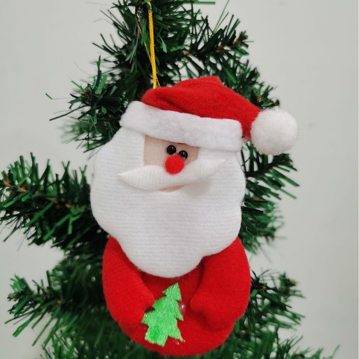 Decoraciones de Navidad Campana arco Santa Claus Árbol de Pino Estrella Superior del árbol de Navidad adornos