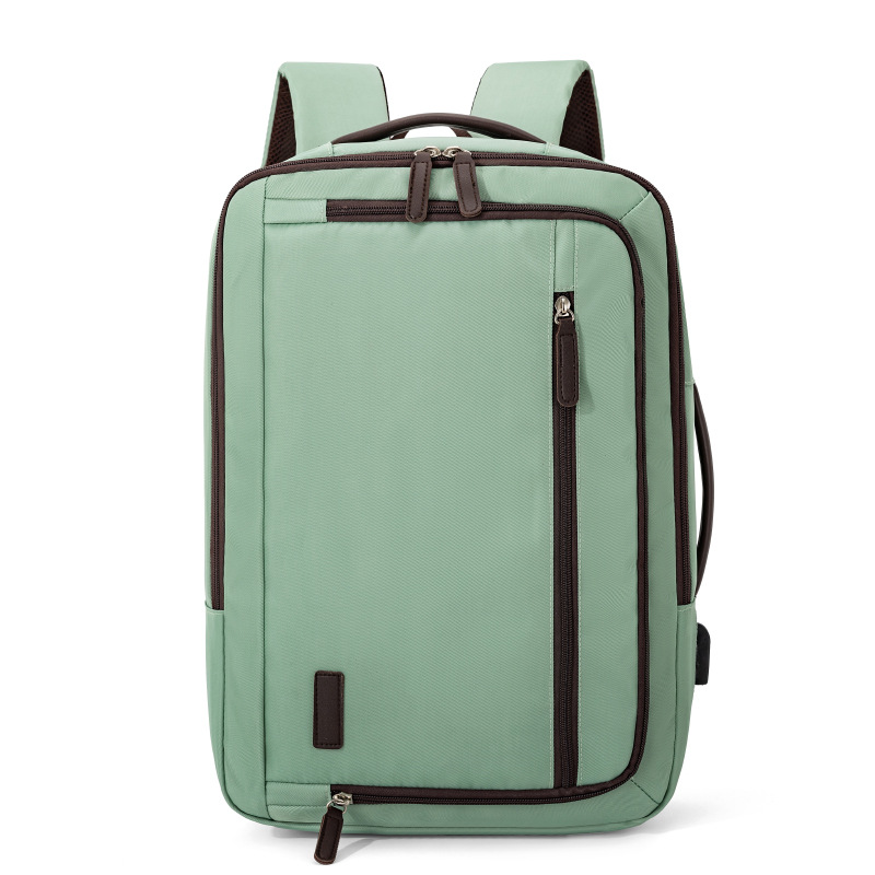 Larga capacidad de colgar tirón USB mochila de negocios expandible multicapa de almacenamiento mochila escolar a prueba de rociadores bolsas de computadora de estudiantes