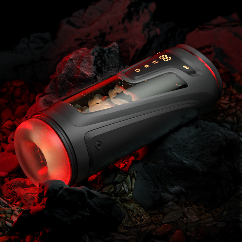 Mecha Warrior Copa de avión telescópica inteligente totalmente automática con calefacción Productos masculinos Masturbador Juguetes sexuales_voghion.com