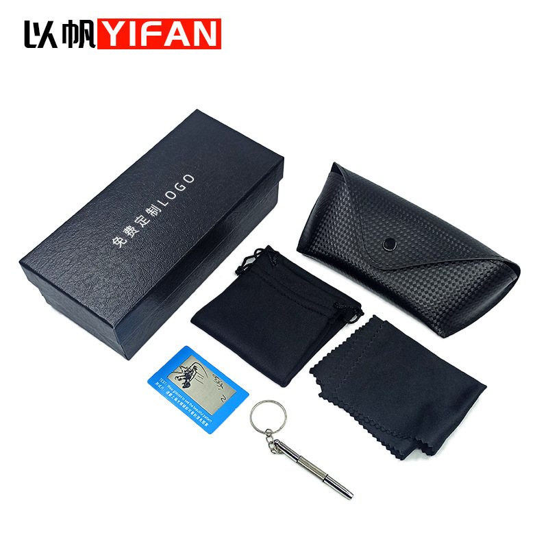 Glasses Case, Leather Case, Glasses Cloth, Glasses Bag, Polarized Card, Paper Box, Eva Box Cross-Border, Wholesale