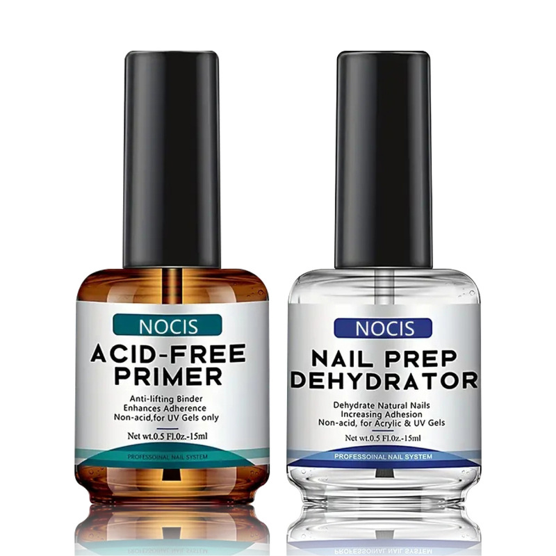 Nuozisha Cross-border Nail Art 2 Pieces of suit Infiltration Powder Anti-warping Balance Liquid Acid-free Primer Reinforcement and Lasting Function