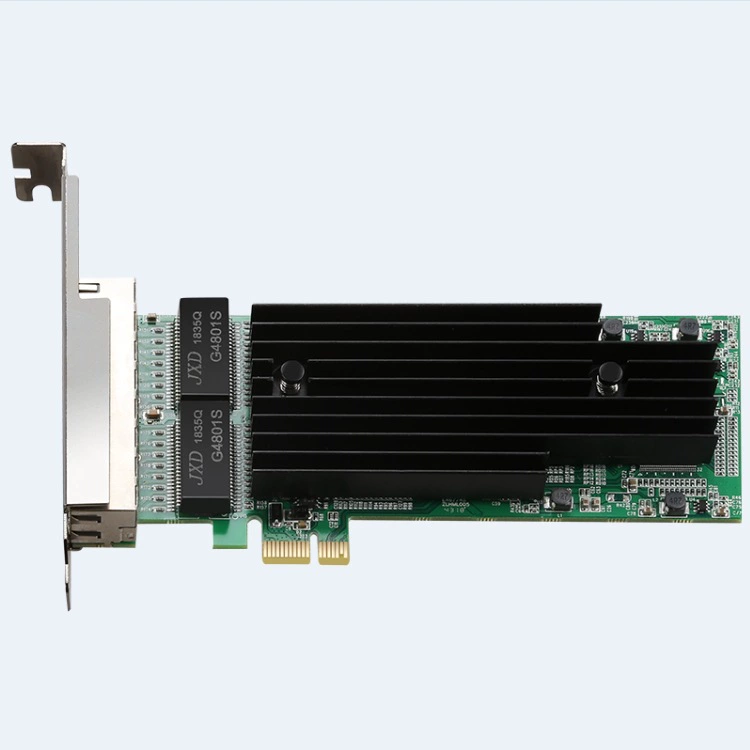 DIEWU 4 PCI-E гигабитная сетевая карта для сервера с двумя портами, настольная карта с четырьмя гигабитными портами питания