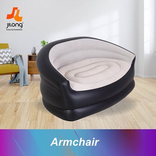 JILONG inflatable single simple sofa lazy inflatable sofa leisure nap lounge chair portable folding sofa