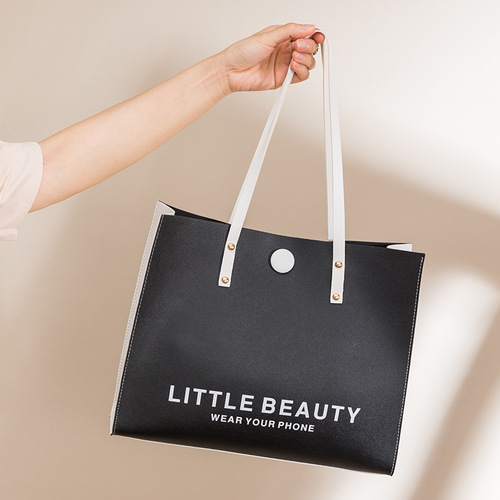 Tote bag large bag  Korean style Western letter shopping bag Southeast Asian women's bag wholesale large capacity shoulder bag for women