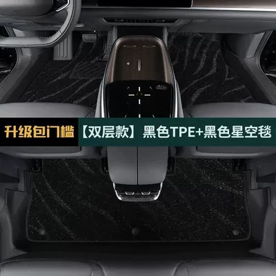 Universal Foot Pad: Encircling Double Engine E Bag - anti-slip-particles-two-layer-threshold-black-starry-sky-blanket-20-24-models-rav4-rongfang-fuel-version-dedicated