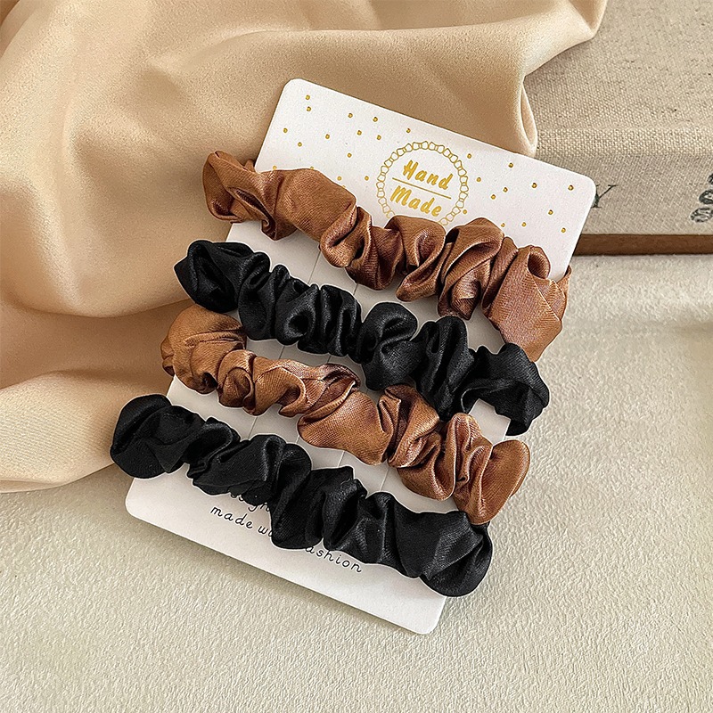 Alta sensibilidad al temperamento satén anillo de cabello de intestino para mujeres 2025 nuevo cabello de cola de caballo de correa de correa de cabeza coreana tocado de cabello