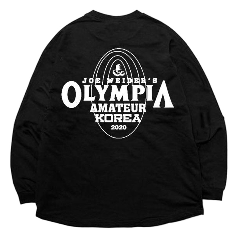 Large Size Olympiad Clothing Muscle Men's Fitness Long Sleeve Sweater Stretch Cotton Sports Leisure Training Top Loose Korean Style