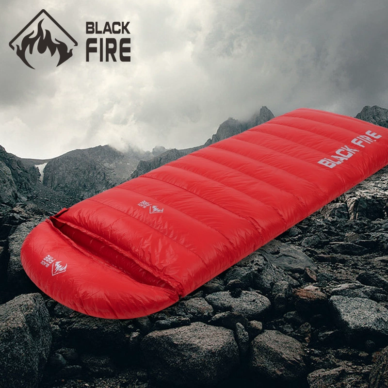 Travel handheld sleeping bag for adults with down, increased thickness