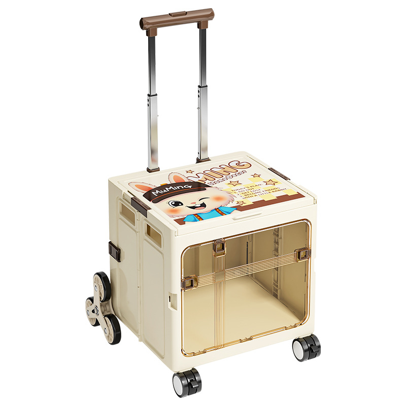 [Selección estricta] carro de mascotas portátil plegable de doble puerta caja de tracción gato perro nicho de montaña carro de tracción