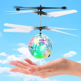 Индукционная игрушка, разноцветный кварц, умный самолет, индукционный летающий мяч