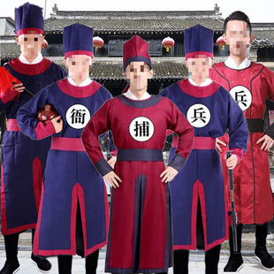 古装成人御前侍卫明朝官差官兵服装衙役衙门捕头宋朝捕快表演出服-阿里巴巴