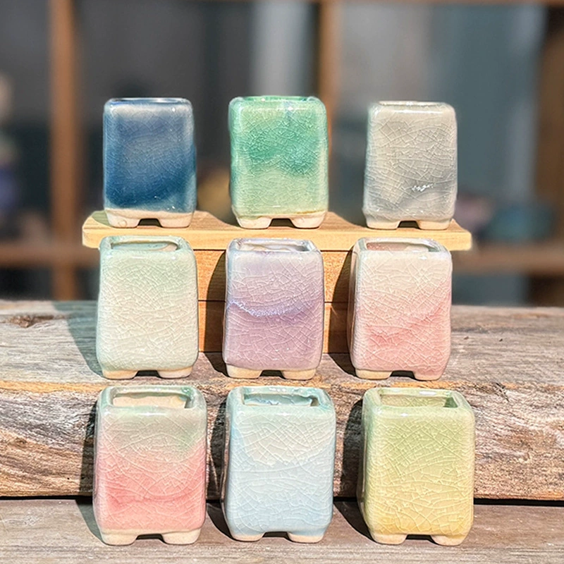 Новый горшок для пальца, многоразовый цветок with flowing glaze, белая почва, абсорбция воды, дышащий, питательный носовой и рассады, изящные маленькие горшки