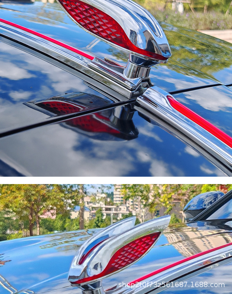 Hongqi H5/HS5/H9/H6/E-HS9/HS3 car logo TianGong 0506 front-mounted solar-powered illuminated emblem