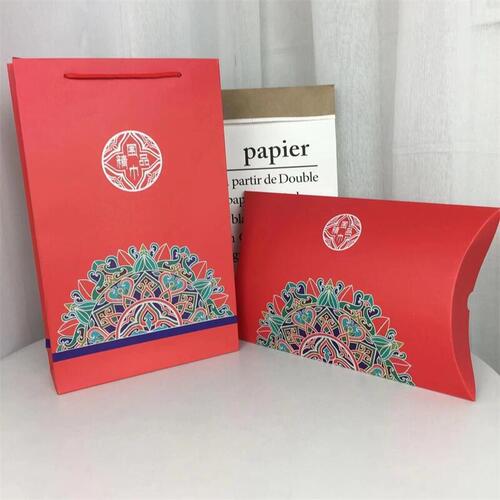 Scarf Gift Box Set, Red Scarf, Silk Scarf Gift Box, Annual Meeting Gift Box, Empty Box, Goodie Bag, Ethnic Style Handbag