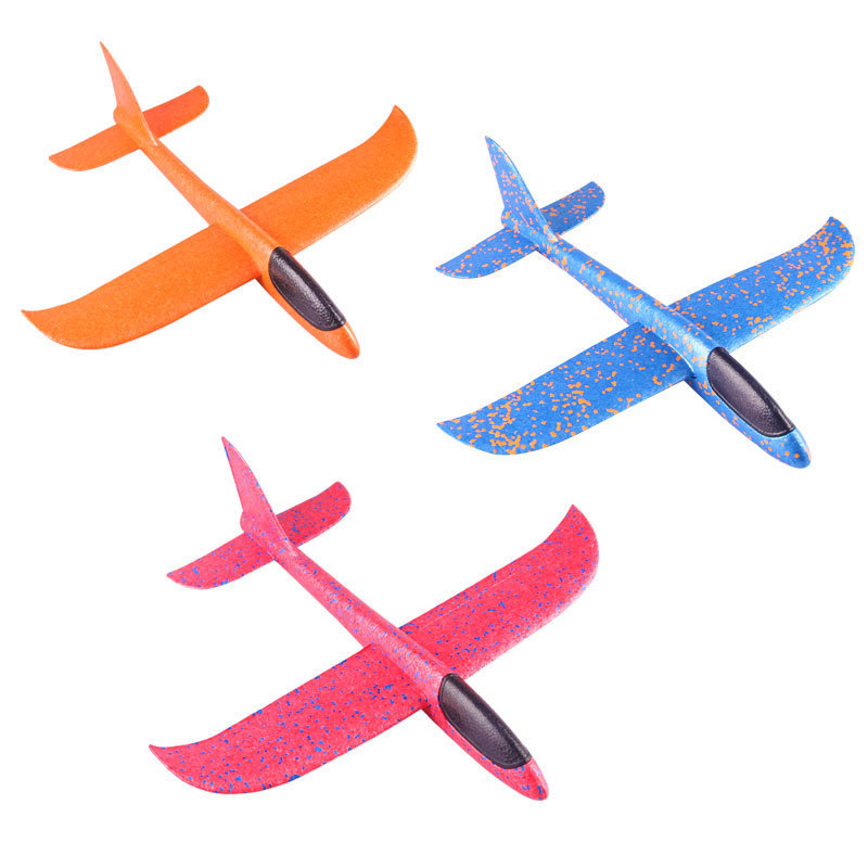 Hand-Thrown Spinning Airplane, Hand-Thrown Gliding Large Airplane Foam Outdoor Flying Kidsren's Model, Resistant to Bumps and Falls, Gift Toy