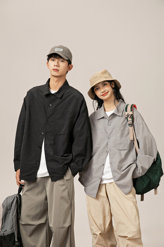 24Th Autumn New Style Outdoor Workwear Style Versatile Loose Long-Sleeved Shirt 24Th Autumn New Style Outdoor Workwear Style Versatile Loose Long-Sleeved Shirt