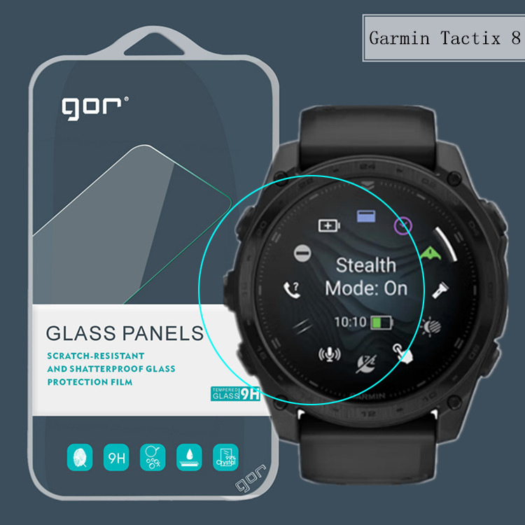 Gor Is Suitable for Garmintactix8 51mm Tempered Glass Film Smart Watch Screen Protection Film