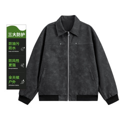 棒球服夹克小众设计感宽松外套2025美式复古外套百搭男女夹克潮牌