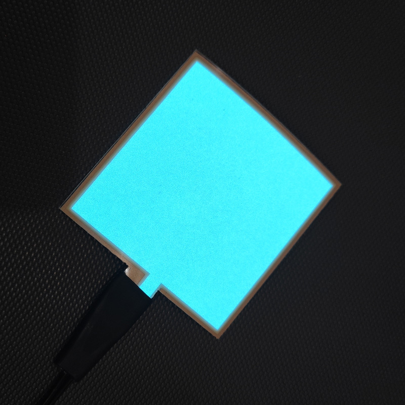 Cold light sheet — Other Sheet Ultra-Thin Light-Emitting - 5cm5cm-ice-blue-off-white-with-battery-box-battery-not-included